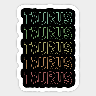 Taurus Zodiac Pattern Sticker